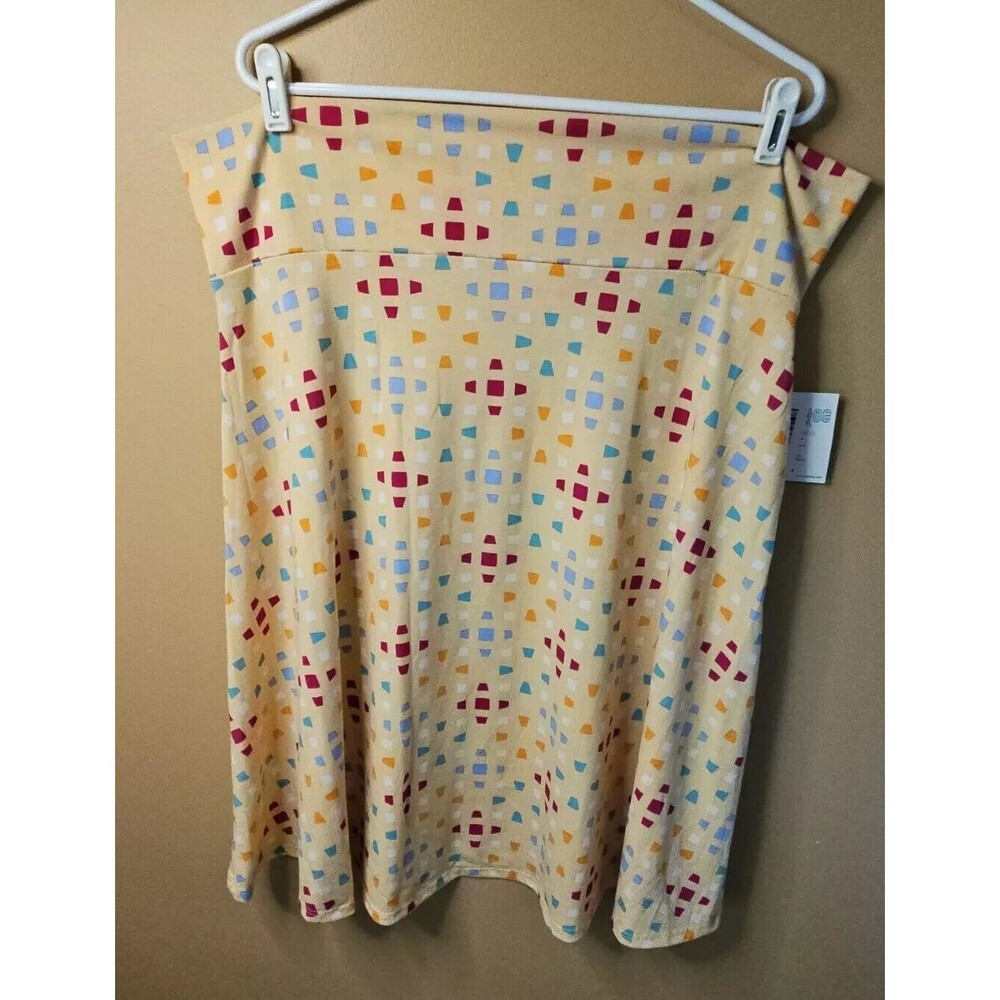 LuLaRoe Women's Azure Fit & Flare Skirt A-Line Elastic Waist Maxi